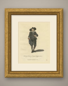Oliverian, English Partisan of Cromwell in 1650, Jefferys Costume Print, 1757