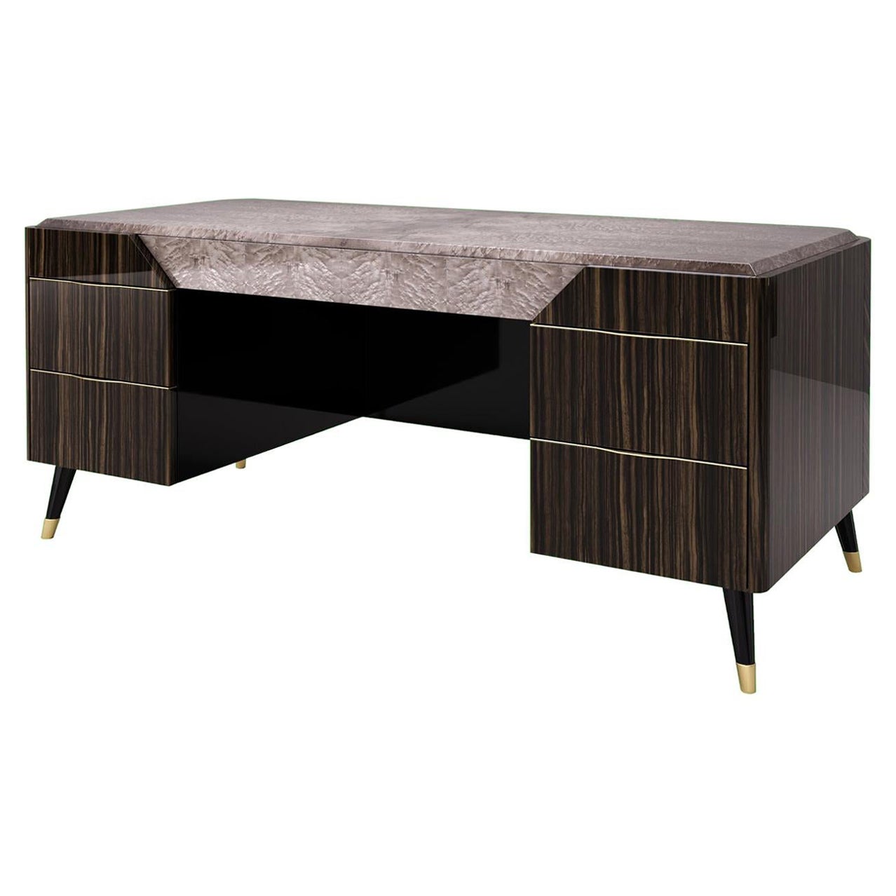 Olivette Dark Wood Writing Desk