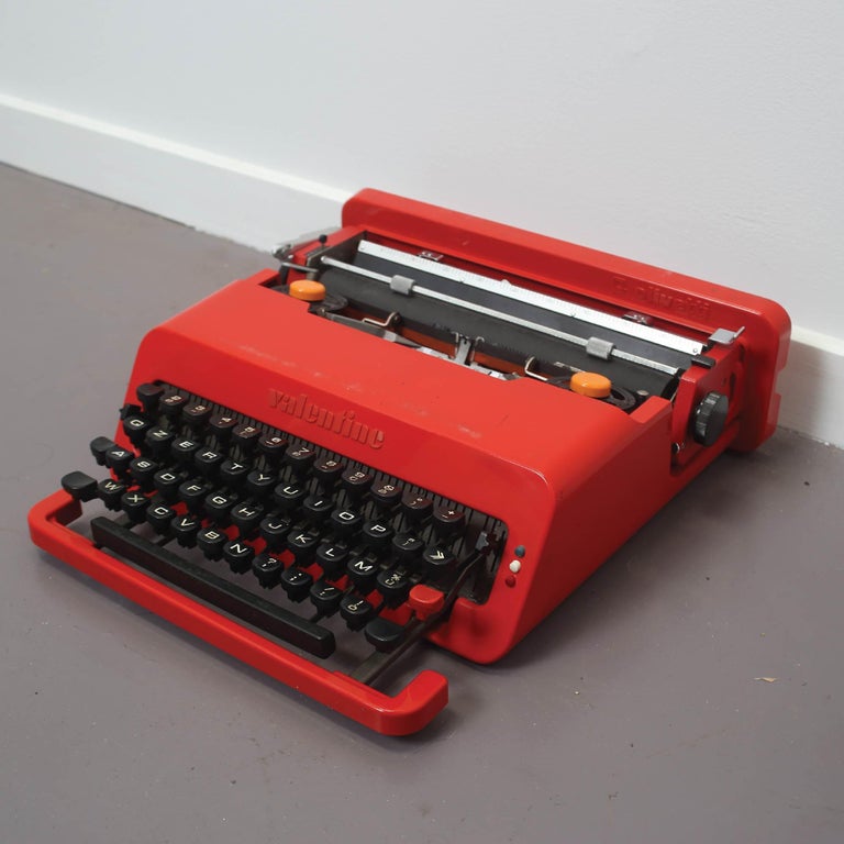 Olivetti "Valentine" Typewriter by Ettore Sottsass at 1stdibs