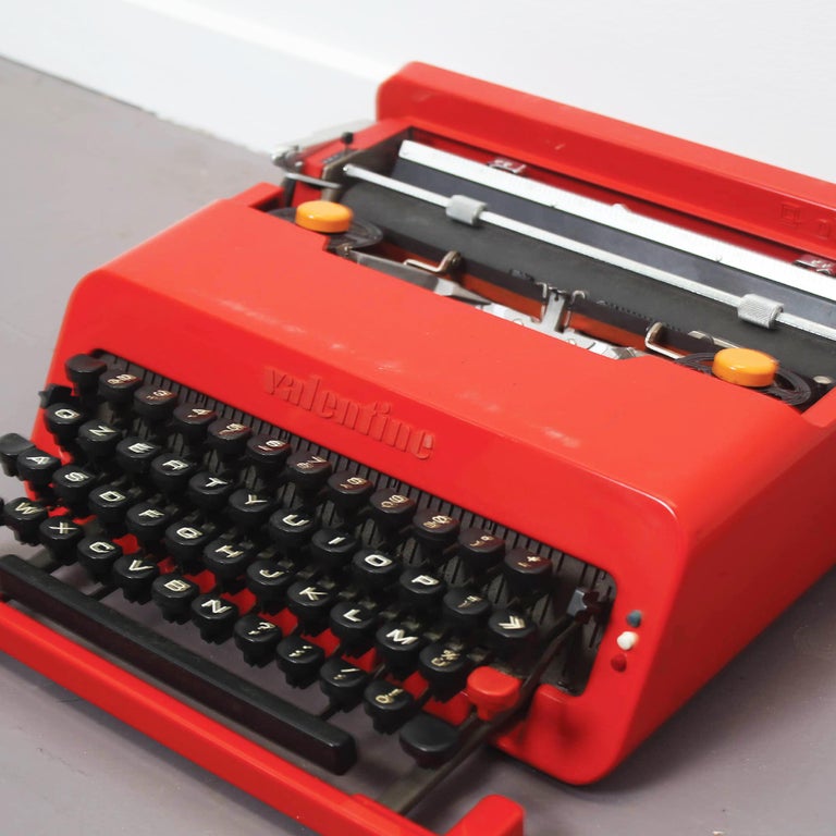 Olivetti "Valentine" Typewriter by Ettore Sottsass at 1stdibs