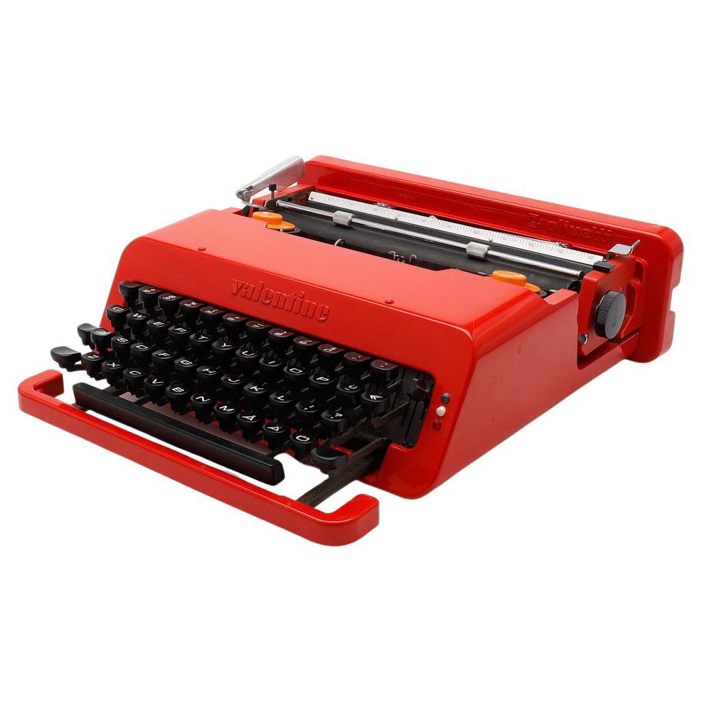 Ettore Sottsass Olivetti Valentine Typewriter In Blue 1969 At 1stDibs 