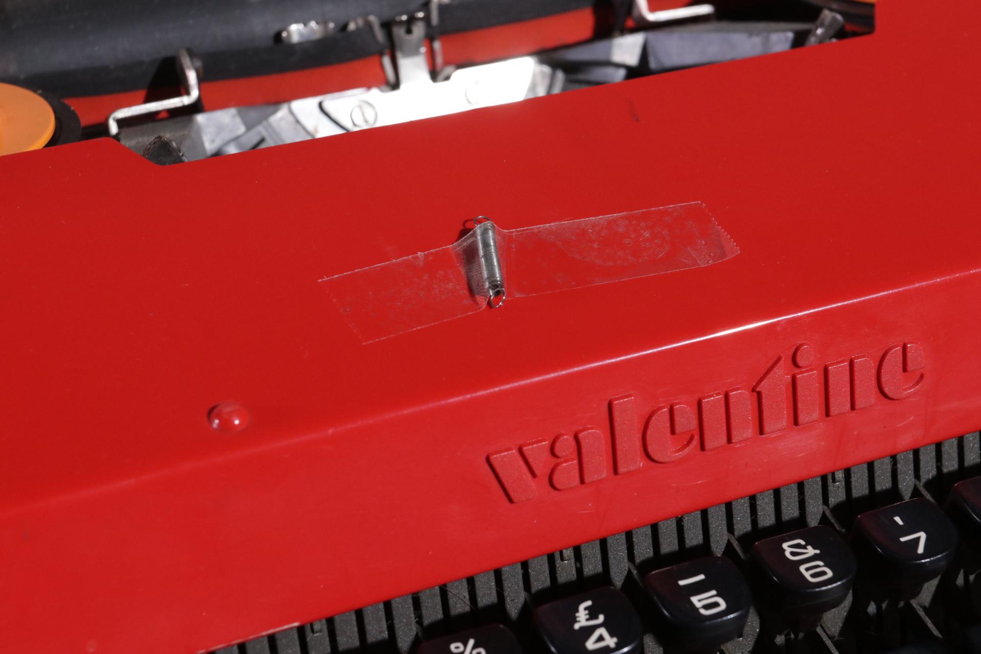 Olivetti Valentine Typewriter Designed by Ettore Sottsass & Perry King 1