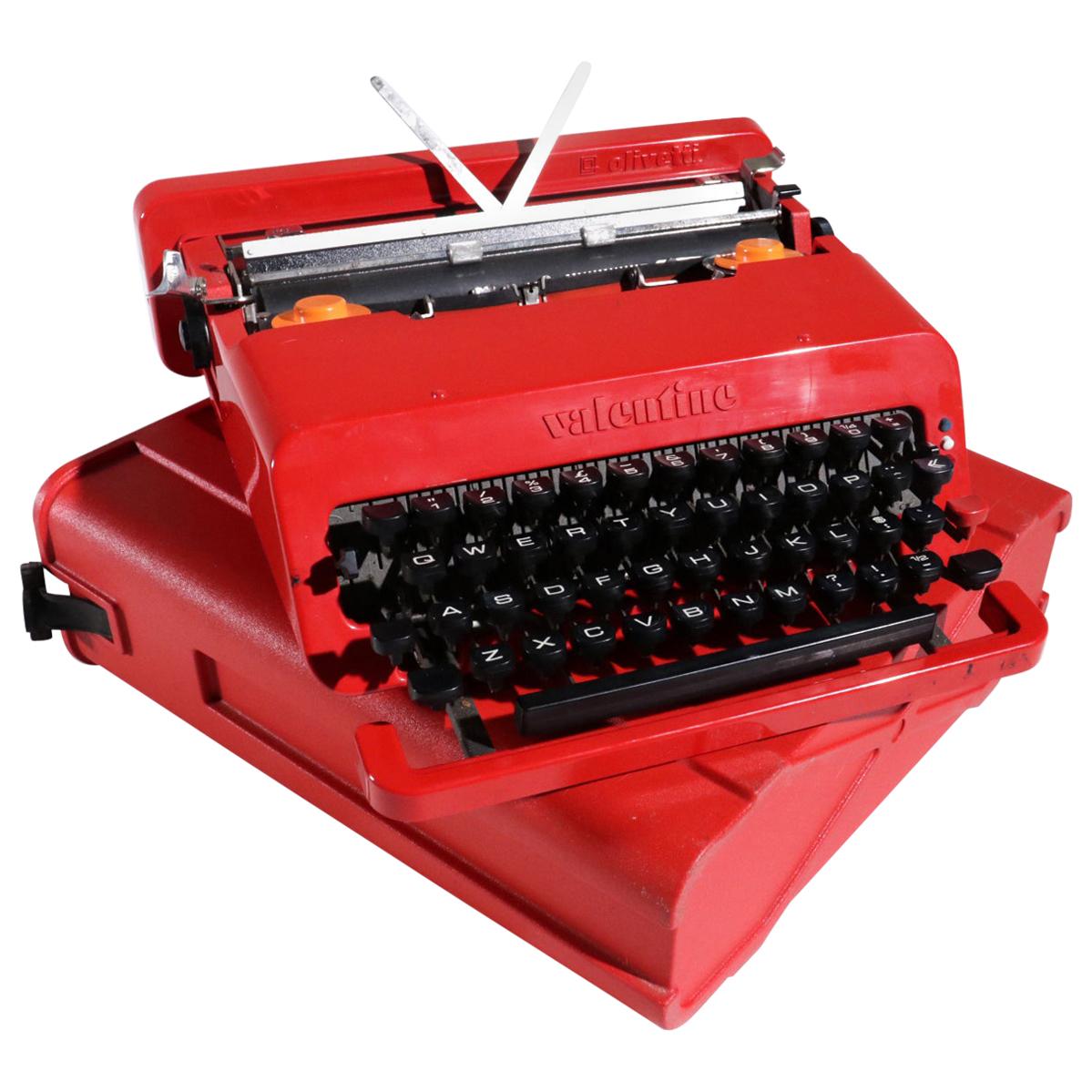 Olivetti Valentine Typewriter Designed By Ettore Sottsass And Perry 