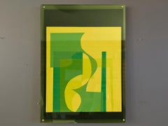 Contemporary Abstract Monoprint - Different Sides of the Same Coin