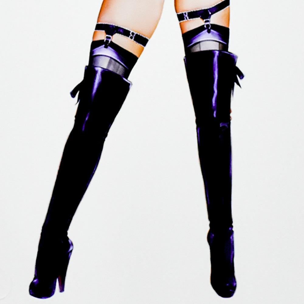 Gorgeous image of woman titled Executive Action by Olivia De Berardinis.
Famous for her full page monthly images of pinups, fantasy models and erotic art she created for Playboy magazine for many years.
This rare AP, Artist Proof Print.
Hand signed