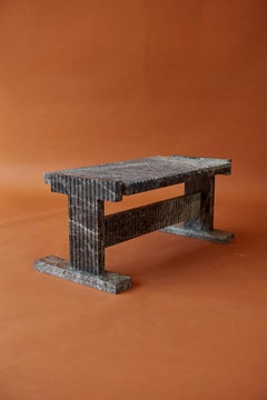 Olivia Emperador Neave Coffee Table by Nish Studio