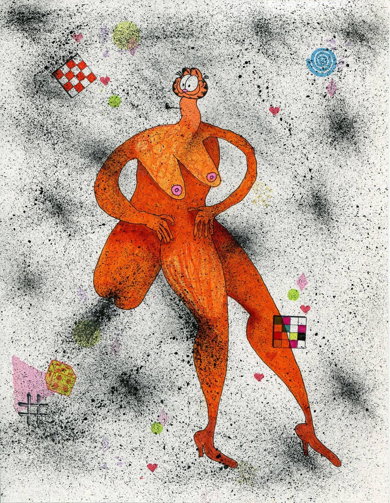 Olivia Gibb Figurative Print – Long Butt von Garfields 