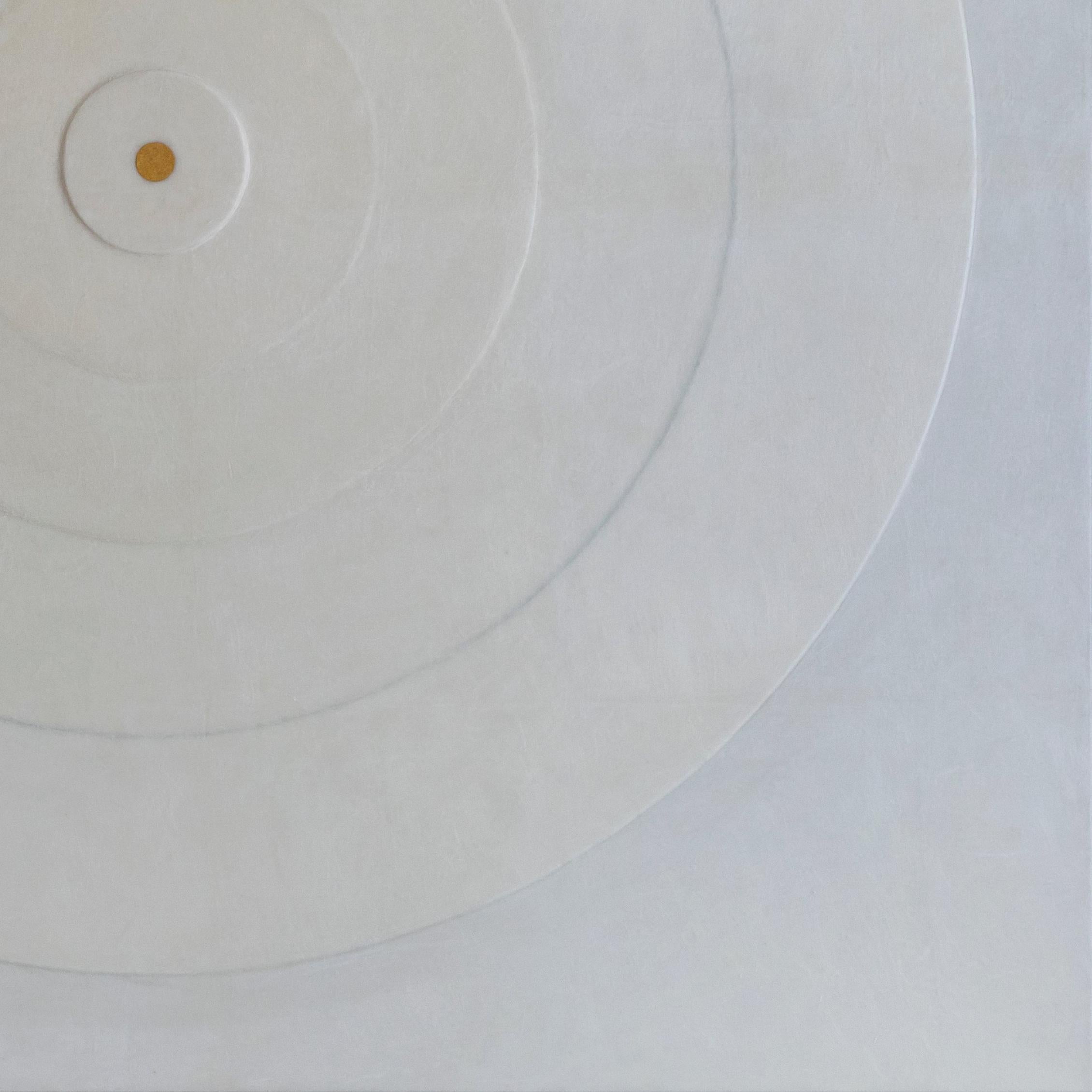 Munroe, who is formally trained as a printmaker, creates sublime paintings with imagery inspired by archetypal forms of the circle and the square. Employing tools and processes from her printmaking days and using everyday materials of enduring