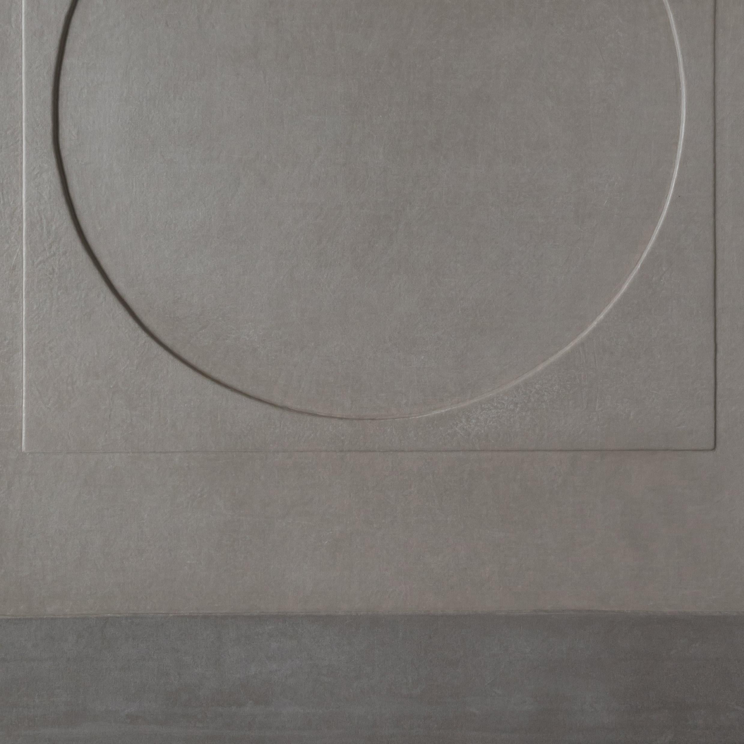 Senza titolo - Abstract Painting Grigio di Olivia Munroe