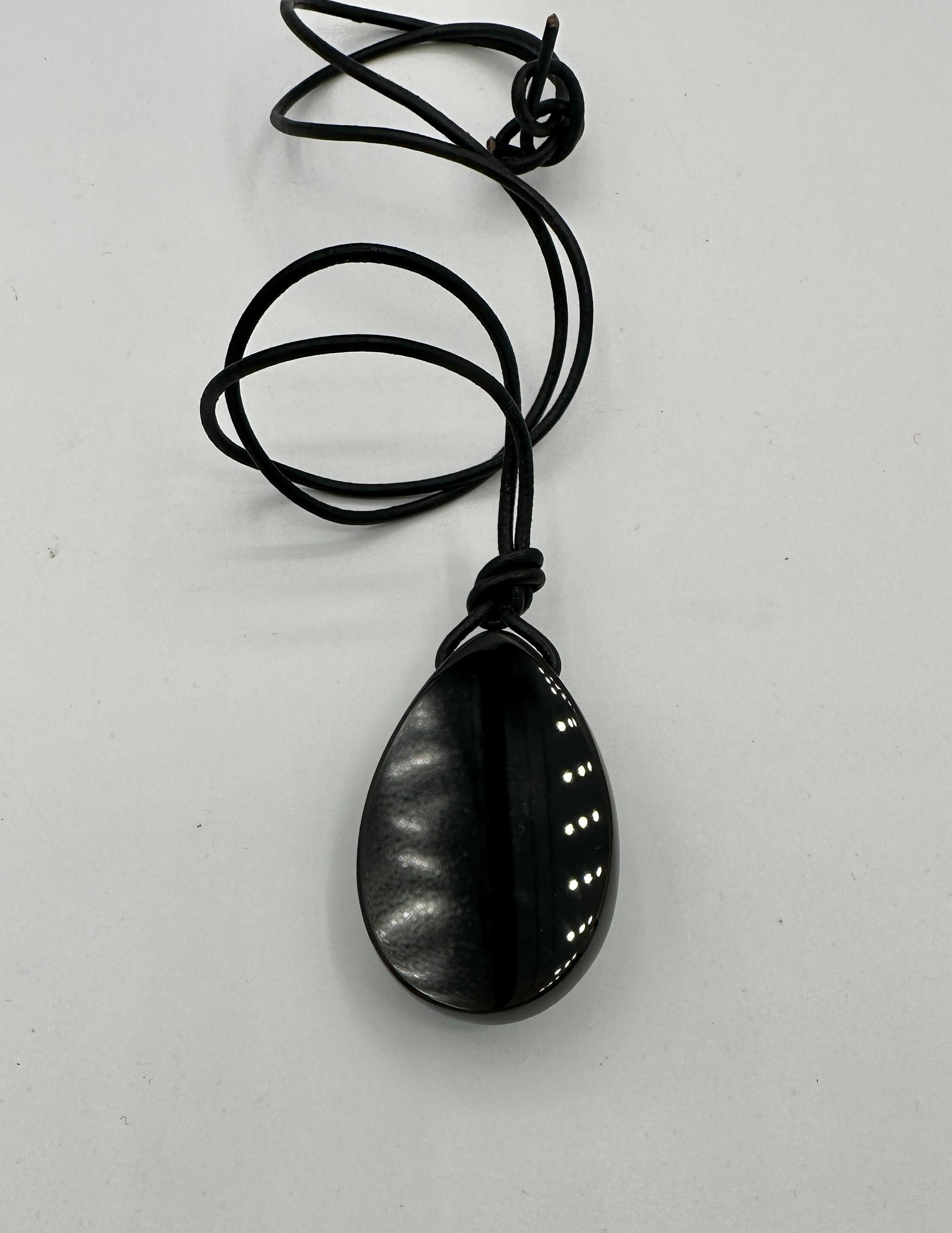 Olivia Newton-John Estate Personal Blue Agate Onyx Flower Necklace Guaranteed For Sale 2