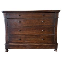 Olivia Reclaimed Pine 5 Drawer 46" Dresser - Walnut