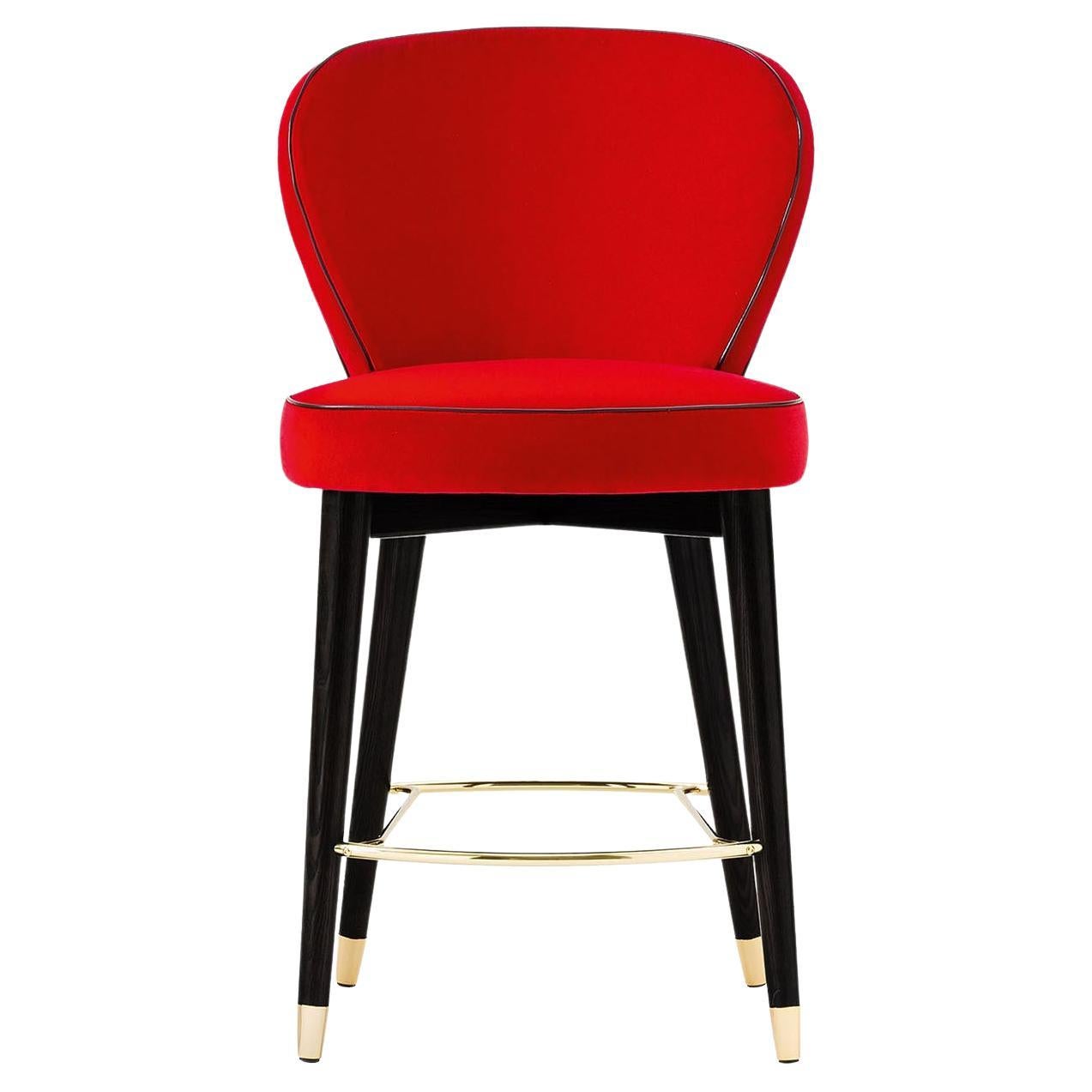 Olivia Red Bar Stool  For Sale