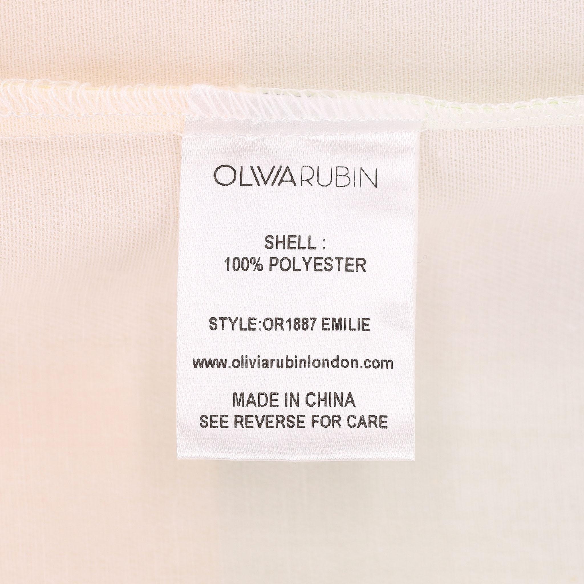 Olivia Rubin - Robe à rayures froncées à la ligne A en vente 2