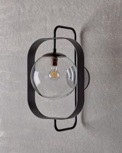 Olivia Sconce - Oil Rubbed Brass - Clear Glass