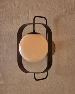 Olivia Sconce - Oil Rubbed Brass - Milk Glass