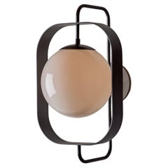 Olivia Sconce - Oil Rubbed Brass - Milk Glass - Outdoor Use
