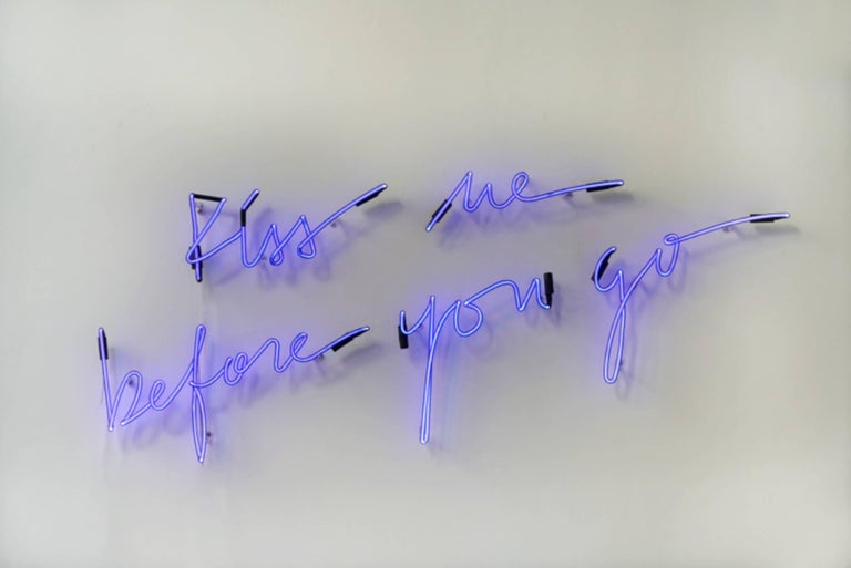 Chris Bracey (b.1954) - Reach Out and Touch Faith - Neon, Mixed Media ...