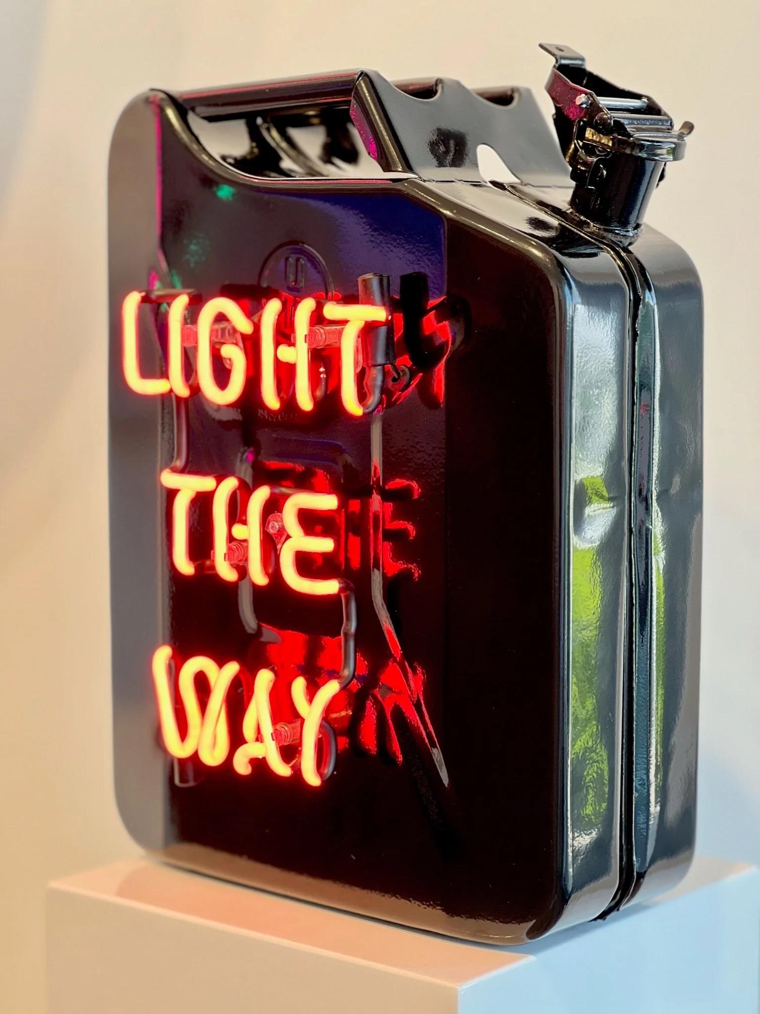 Olivia Steele
Light The Way (Black), 2023
Signed by artist
Hand blown and coloured neon on metal gas can
18.5 x 13 x 9.8 inches, Edition of 10

This piece is currently on display at Art Angels in Los Angeles. 