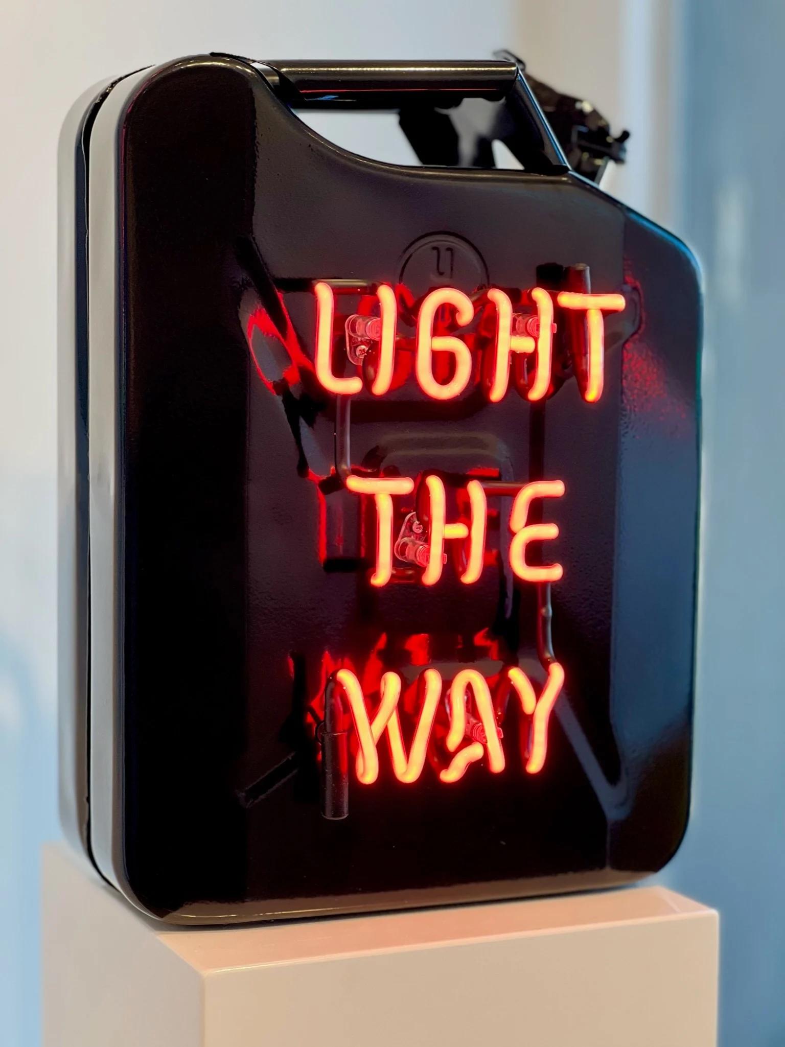 Light The Way (Black) - Sculpture by Olivia Steele