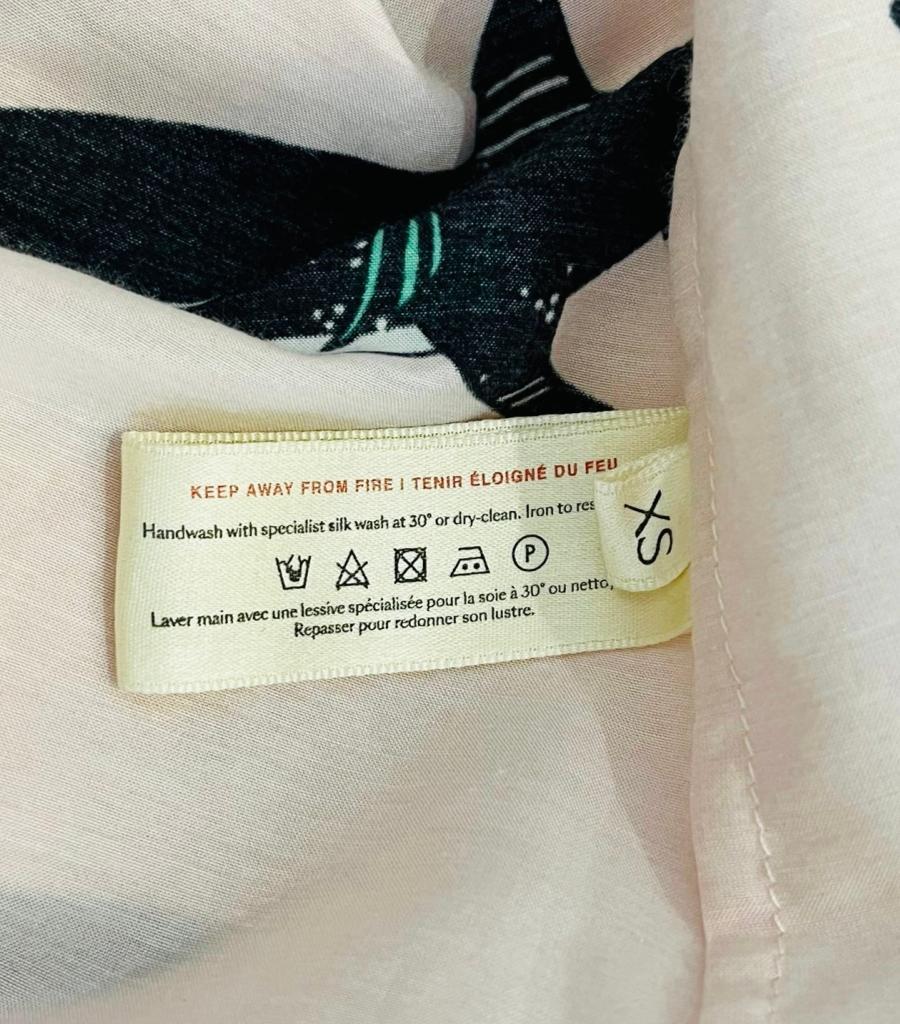 Olivia Von Halle Cotton & Silk Shark Print Pyjamas For Sale 9