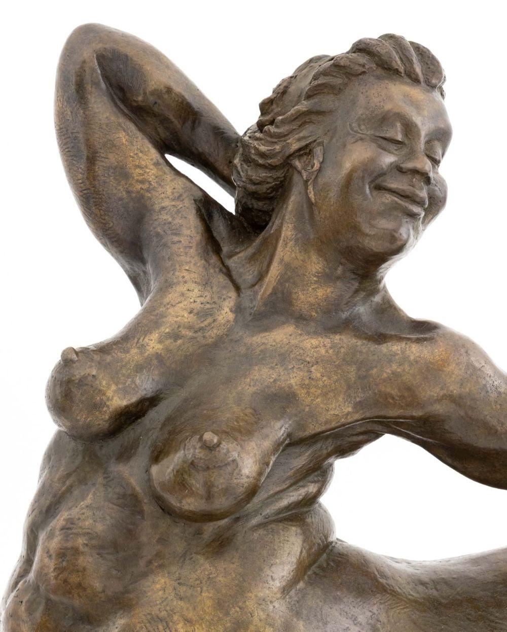 Olivier Adriansen (francese, nato nel 1971) Scultura in bronzo patinato Centauride, edizione firmata e numerata 