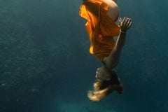 Synchronised swimming in the Blue - Fine art print, Color underwater large photo