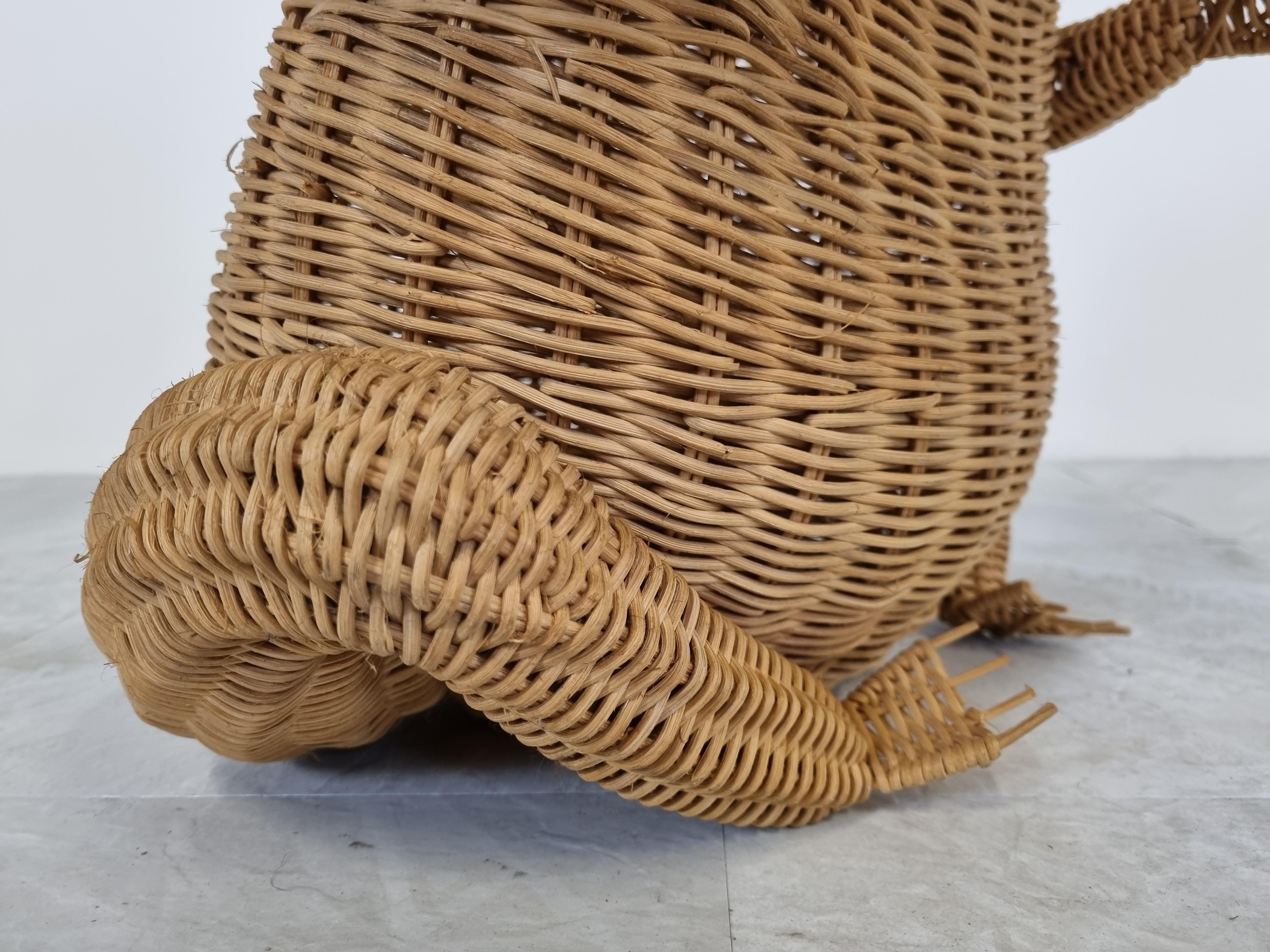 Olivier Cajan Frog Basket or Magazine Holder, 1960s In Good Condition In HEVERLEE, BE