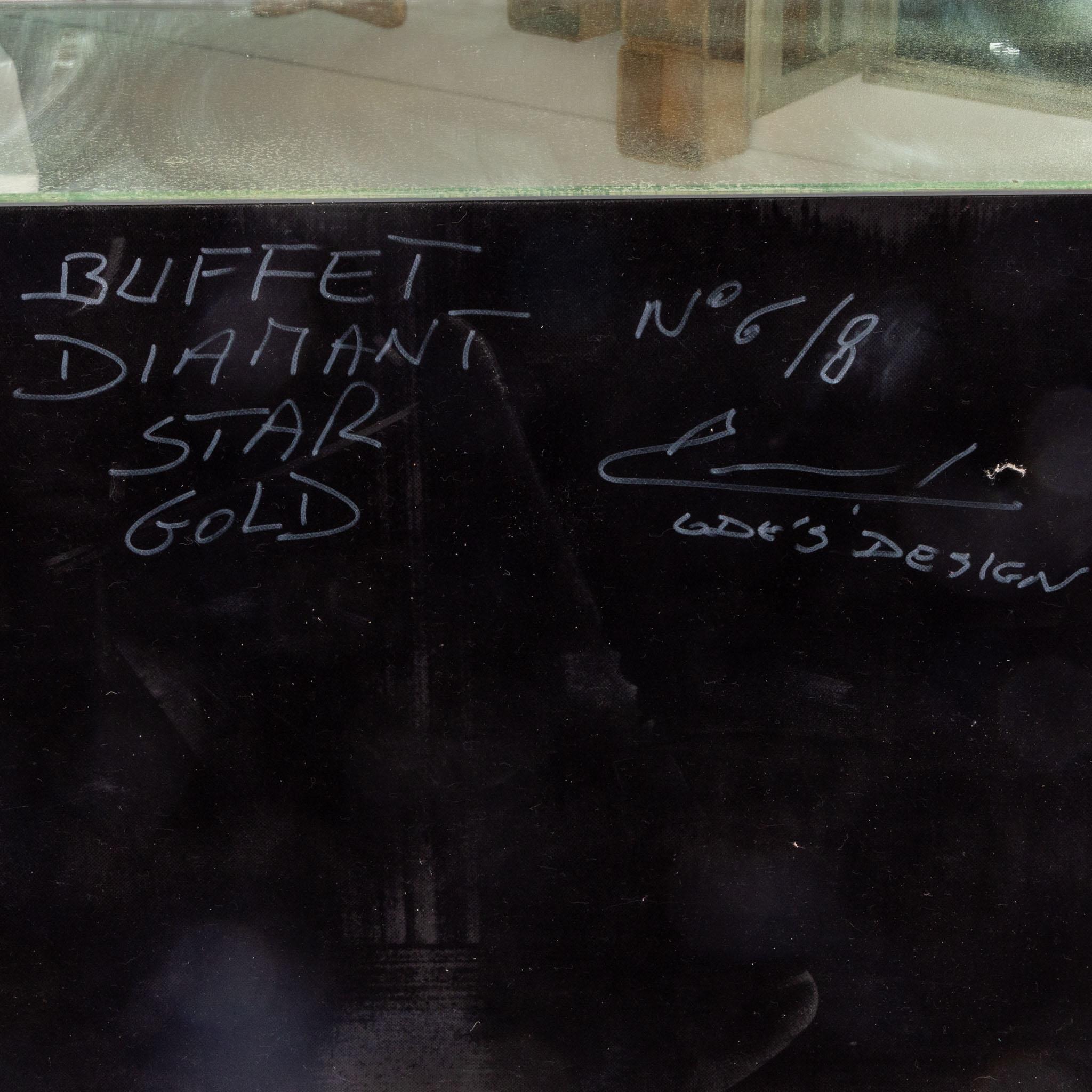 Olivier De Schrijver '*1958', Buffet Diamond Star Gold, No. 6/8, Ode's Design 2