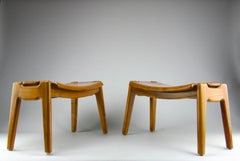 Olivier De Schrijver for Ode's Design, Pair of "Zen" Stools