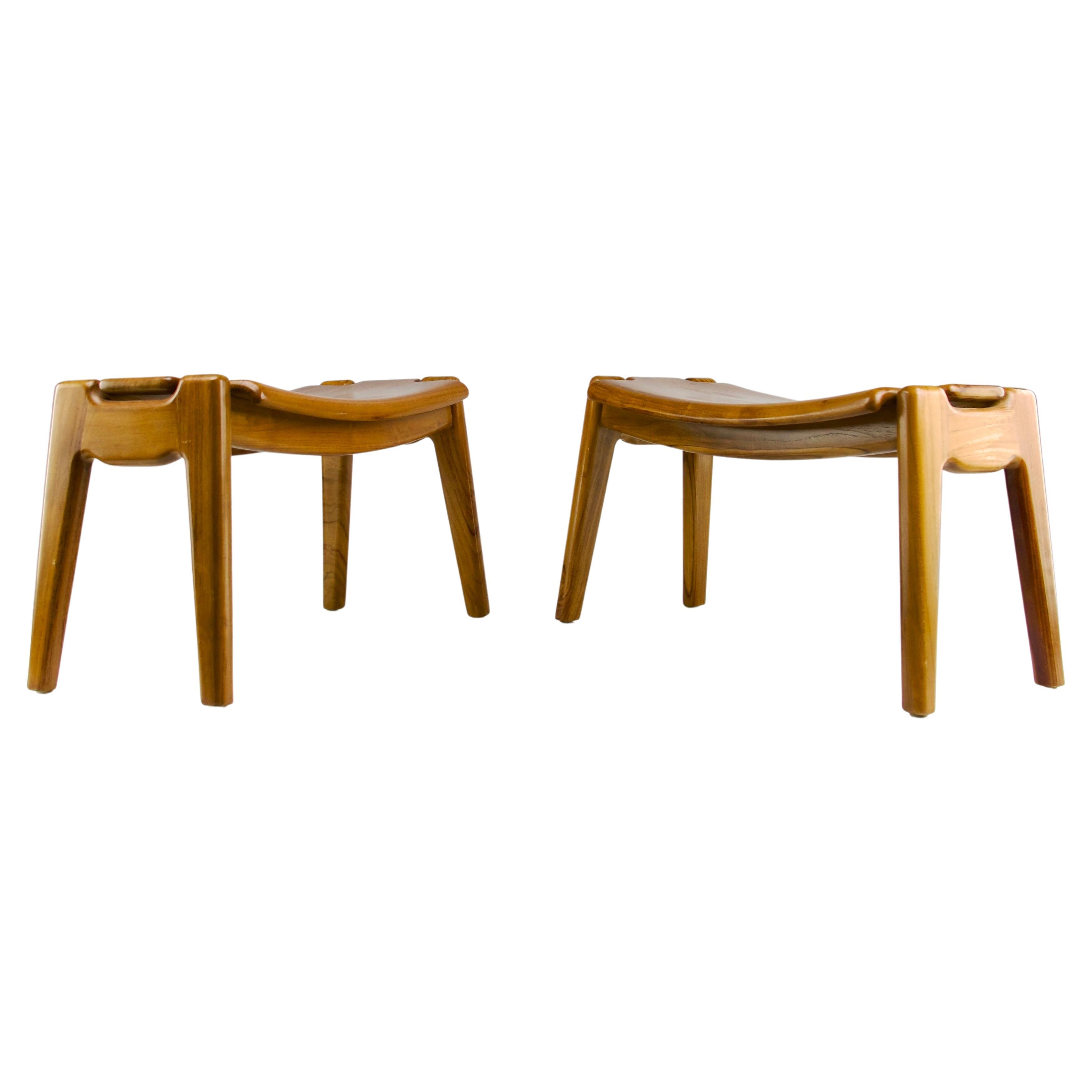 Olivier De Schrijver for Ode's Design, Pair of "Zen" Stools