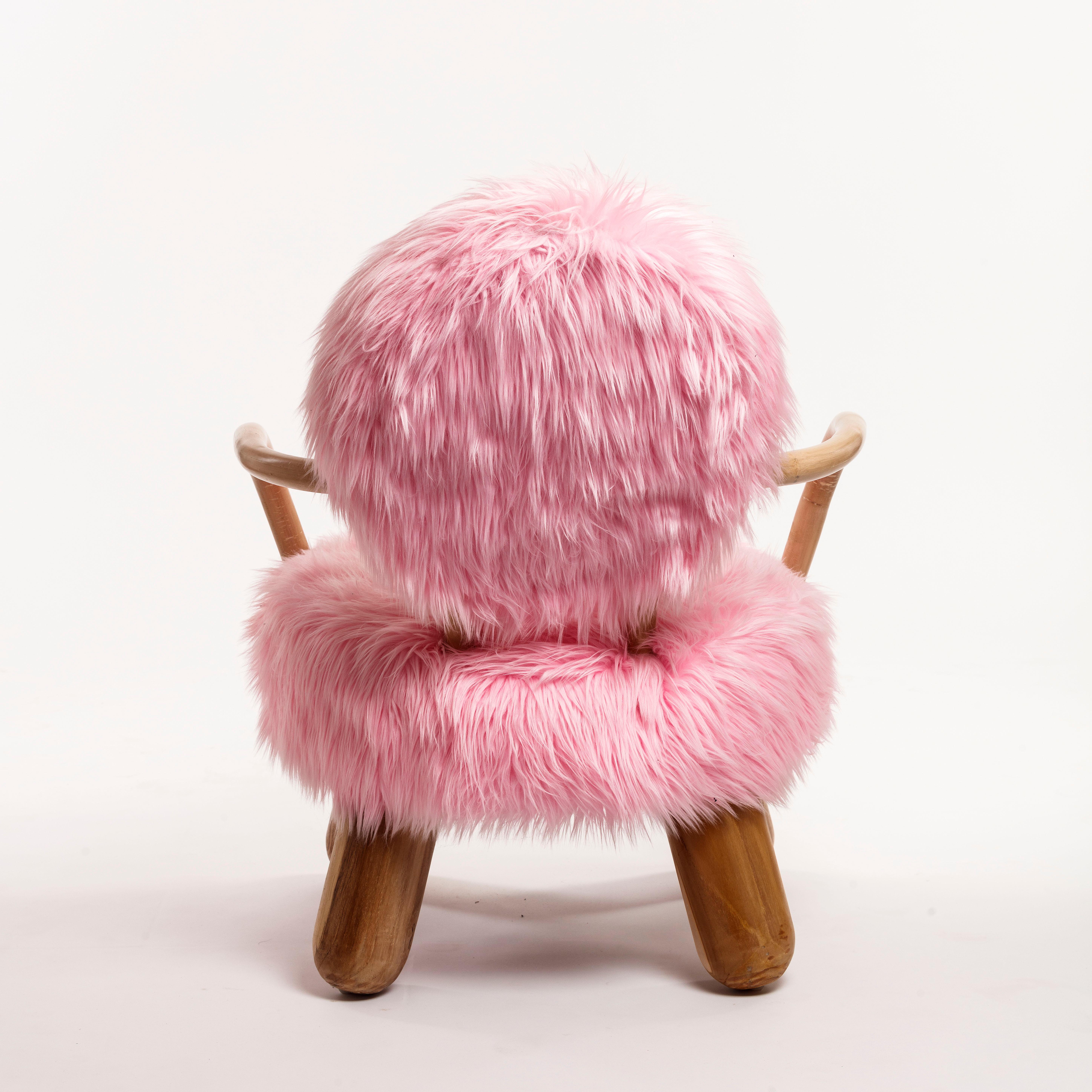 Post-Modern Olivier De Schrijver Outstanding Pink Queen Armchair Signed & Numbered 5-6, 1980 For Sale