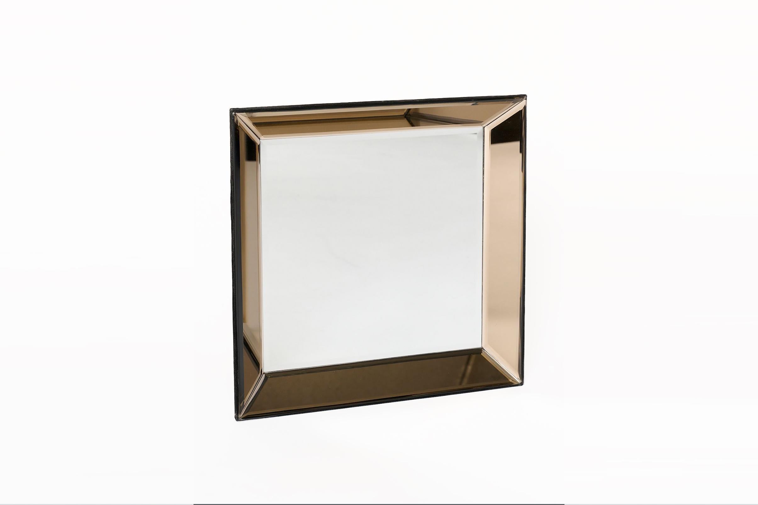 Belgian Olivier de Schrijver - Set of 4 Square Contemporary Mirrors, Signed and Numbered For Sale