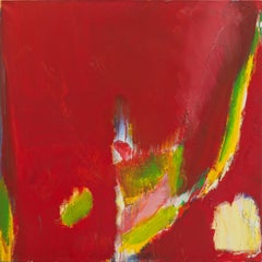 Olivier Debré - Rouge à la tâche jaune – 1993-94 - Oil on canvas