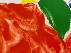 Composition in red, green, blue and yellow