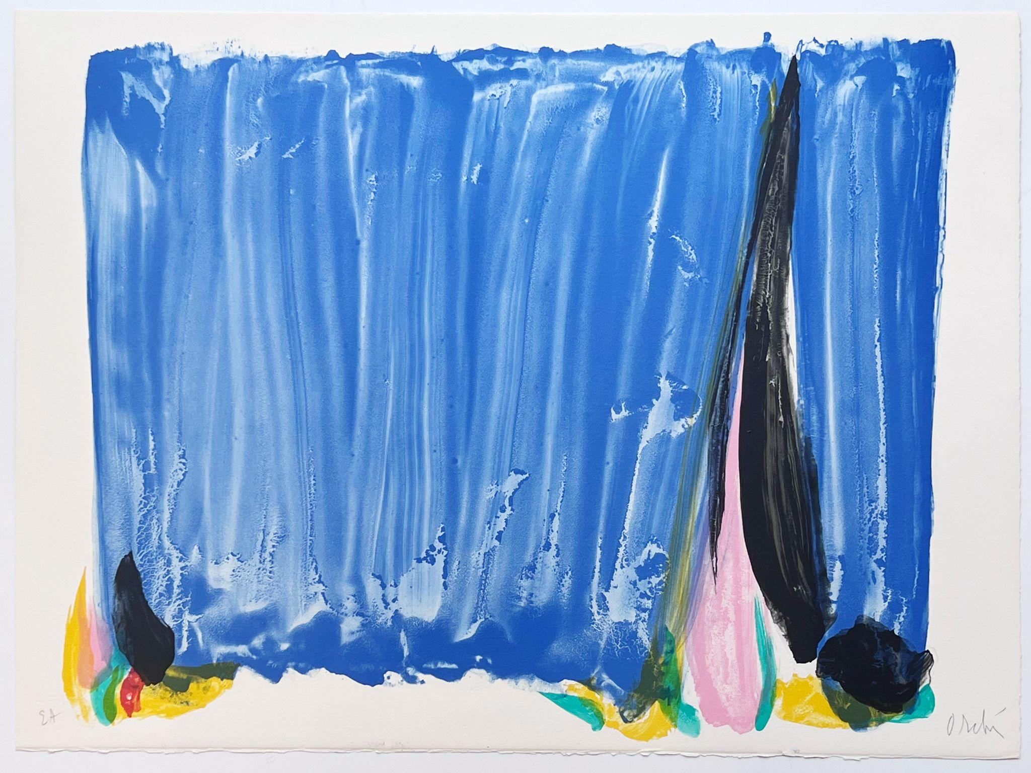 Signe-Paysage Loire - Print by Olivier Debre
