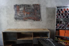 "Da un ponte all'altro" Vernici astratte su legno 160x90cm