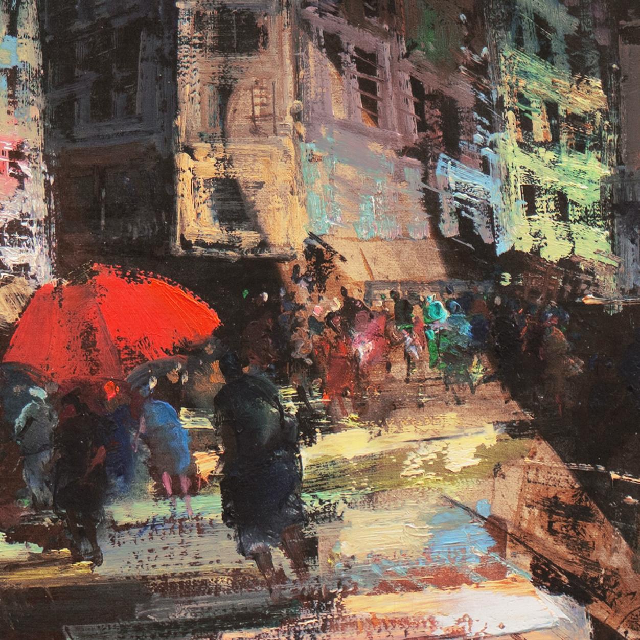 'View of Paris', Post Impressionist Oil, French Artist, École des Beaux-Arts For Sale 1