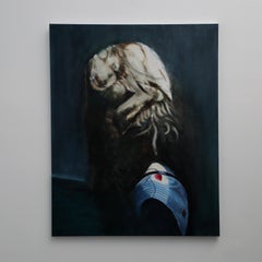 Oil on canvas portrait painting of a woman called Gertrude