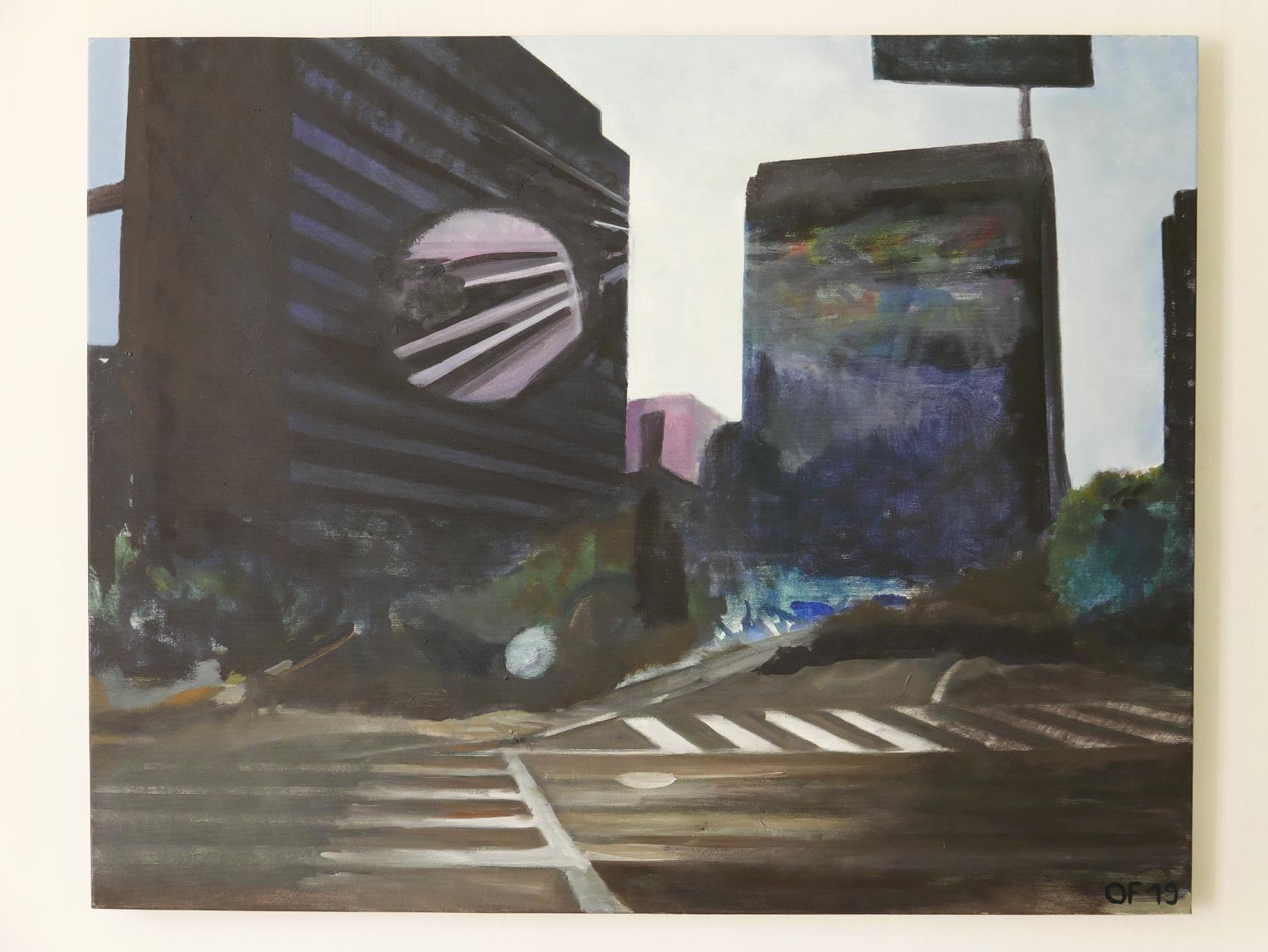 Arte contemporanea svizzera di Olivier Furter - Nightfall SF in vendita 2