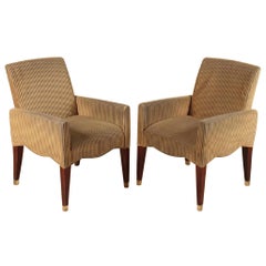 Olivier Gagnère Striped Armchairs