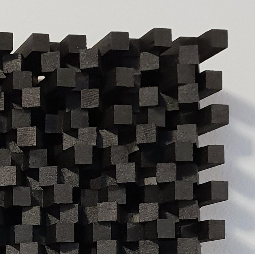 Confusion ritmique III no. 8 - contemporary modern geometric sculpture painting - Abstract Geometric Painting by Olivier Julia