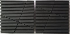 Diagonales - contemporary modern geometric sculpture painting relief
