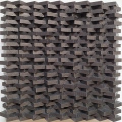 Lignes brisées - geometric contemporary modern painting relief