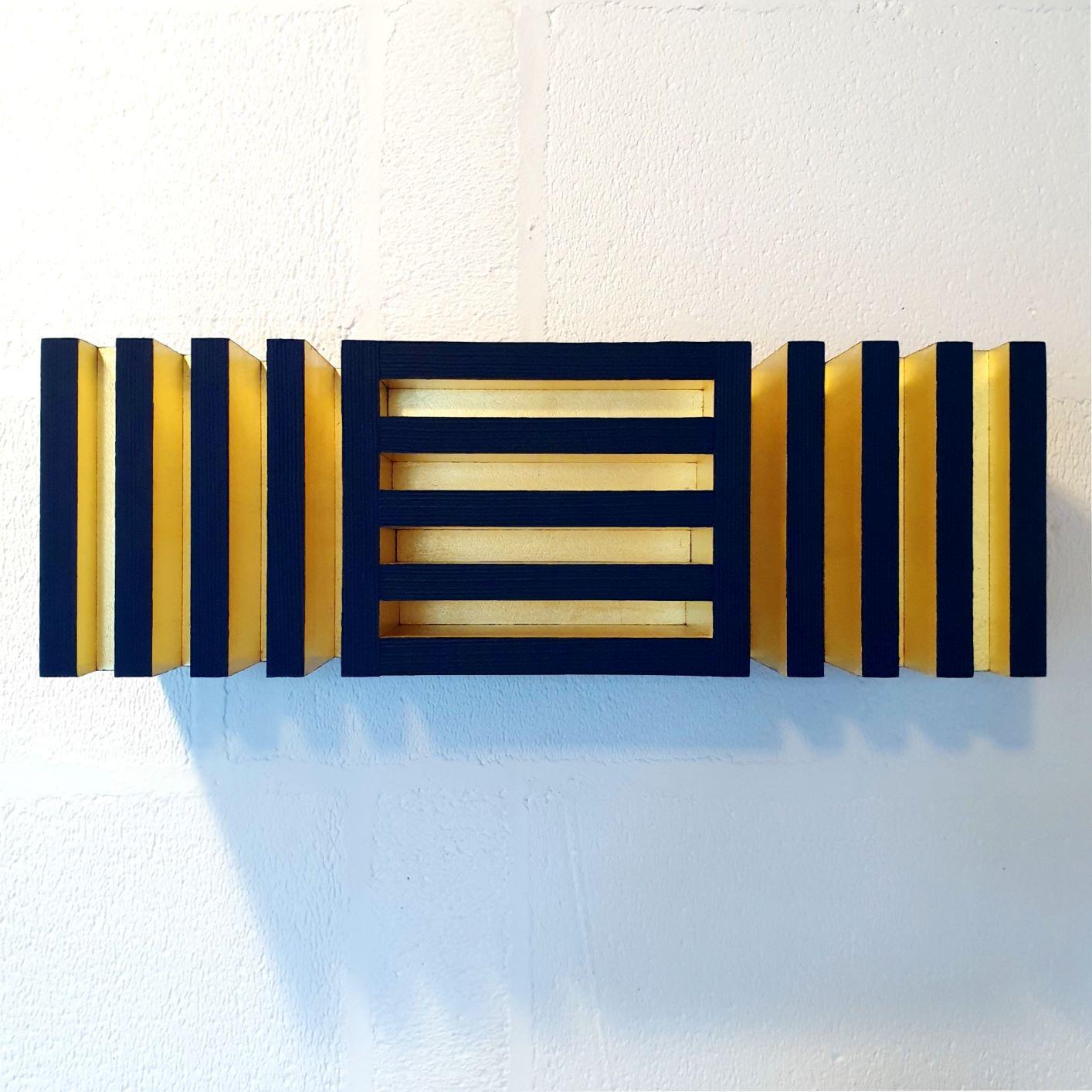 Luminosité changeante II - contemporary modern sculpture painting relief - Abstract Geometric Sculpture by Olivier Julia