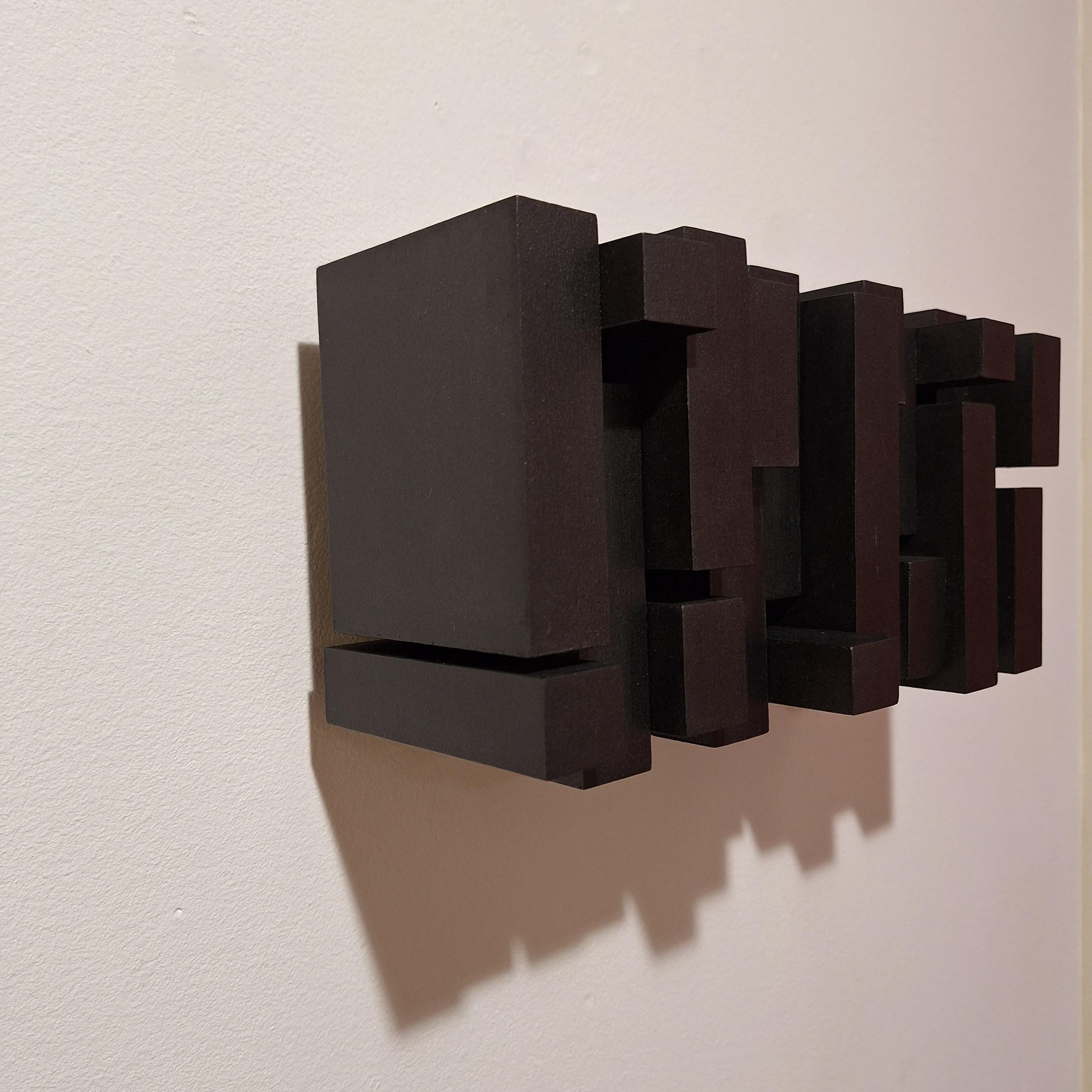Rythme mural I - minimalist geometric contemporary modern painting relief - Contemporary Painting by Olivier Julia