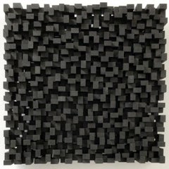 Rythme urbain - grey black contemporary modern modern sculpture painting relief