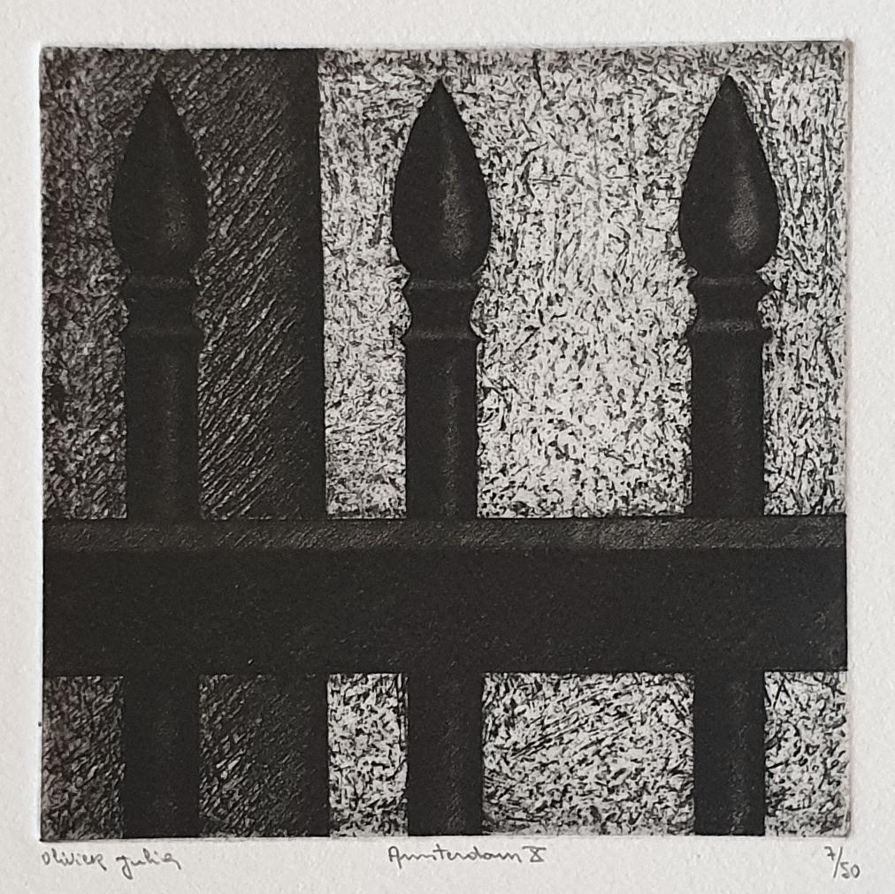 Amsterdam  3/50- collectors box with ten black-white etching aquatint prints  For Sale 9