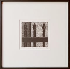 Amsterdam X ed 28/50 - grabado al aguatinta en blanco y negro enmarcado en cristal de museo