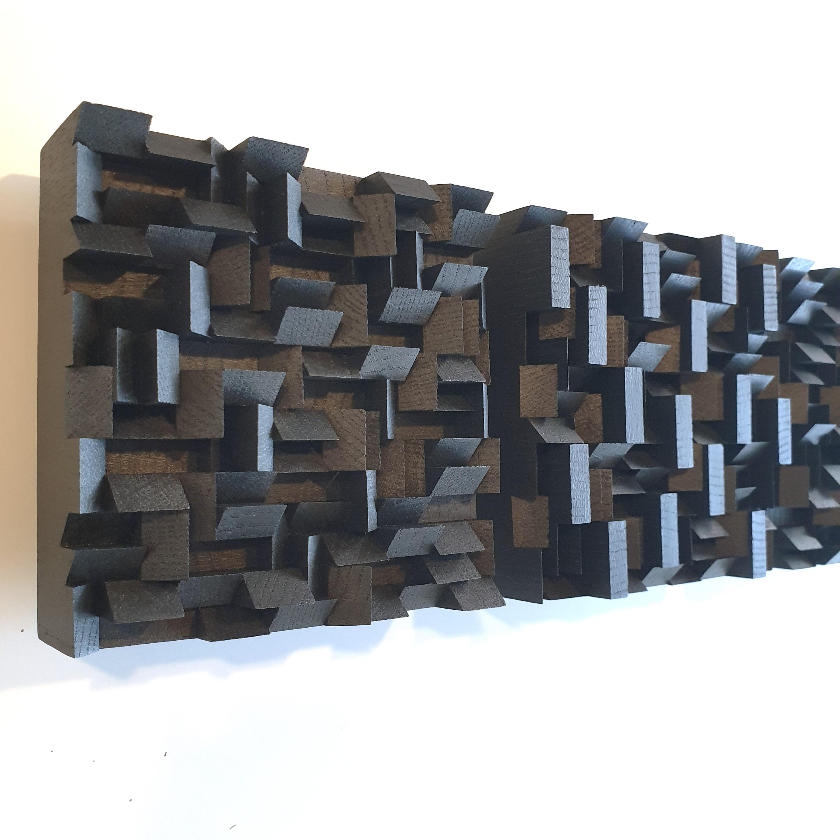Variation triptyque I ed. 2/3 -  set of 3 contemporary modern wall sculptures - Sculpture by Olivier Julia