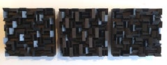 Variation triptyque I no. 1 of 3 -  set of 3 contemporary modern wall sculptures